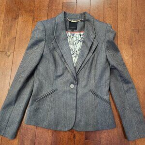 Ted Baker women's gray wool blazer in size 3